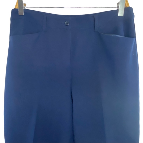 SHAPE BENEFITS BY CHADWICK DIANE STRAIGHT LEG PANTS WOMEN'S SIZE 10T NAVY BLUE - Picture 4 of 5